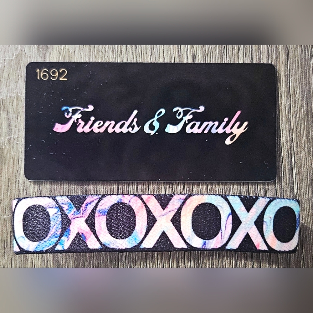 ZOX "FRIENDS & FAMILY" HALCYON #1692 pastel tie dye medium collectible wristband